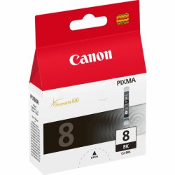 Canon Original CLI-8bk 0620B001 Tintenpatrone schwarz 400 Seiten, 13 ml