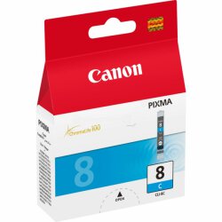 Canon Original CLI-8c 0621B001 Tintenpatrone cyan 420 Seiten, 13 ml