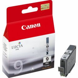 Canon Original PGI-9pbk 1034B001 Tintenpatrone schwarz hell 530 Seiten/5%, 14 ml