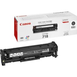 Canon Original 718 BK 2662B002 Toner schwarz 3.400 Seiten/5%