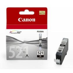 Canon Original CLI-521bk 2933B001 Tintenpatrone schwarz 1.250 Seiten, 9 ml