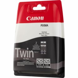 Canon Original PGI-525 Twin 4529B006 Tintenpatrone schwarz 323 Seiten, 19 ml, VE=2