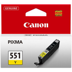 Canon Original CLI-551Y 6511B001 Tintenpatrone gelb 344 Seiten, 7 ml