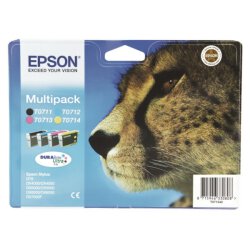 Epson Original C13T07154012 T0715 Tintenpatrone MultiPack 7,4ml+3x5,5ml