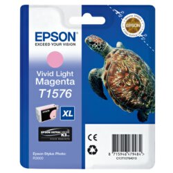 Epson Original C13T15764010 T1576 Tintenpatrone magenta hell 25,9 ml