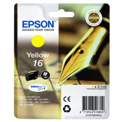Epson Original C13T16244012 T1624 Tintenpatrone gelb 165 Seiten, 3,1 ml