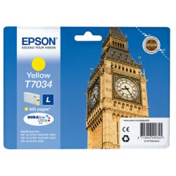 Epson Original C13T70344010 T7034 Tintenpatrone gelb 800 Seiten, 10 ml