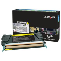 Lexmark Original X748H1YG X748 Toner gelb 10.000 Seiten