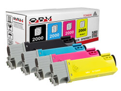 Kompatibel OBV 4x Toner für Dell 1320 1320c 1320CN 2130CN 2135CN schwarz cyan magenta gelb