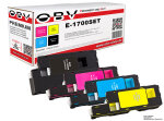 Kompatibel OBV 4x Toner für Epson C1700 CX17 schwarz cyan...