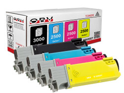 Kompatibel OBV 4x Toner f&uuml;r Epson C2900 CX29 schwarz cyan magenta gelb