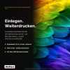 6er Sparset Farbbänder kompatibel für OKI 9002303 9002309 – ML320 ML321 ML3320 ML3390 ML391 Schwarz, Nylonband 1,6 m