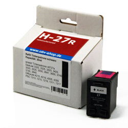 Kompatibel Tintenpatrone ersetzt HP Nr. 27 C8727AE schwarz