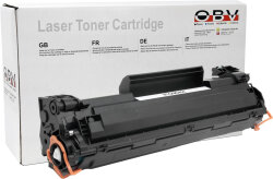 Kompatibler Toner ersetzt HP CB435A / 35A / Canon 1870B002 / 712 Kapazität 1500 Seiten schwarz  Smartact Technologie