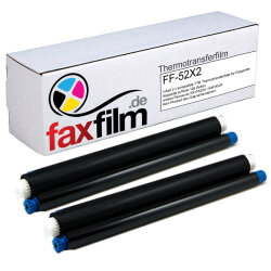 Kompatibler Ersatzfilm f&uuml;r Panasonic KX-FA52X / KX-FA52E 2er Pack je 105 Seiten