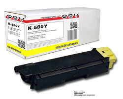 Kompatibler Toner ersetzt Kyocera TK-580Y, 1T02KTANL0 für FS-C5150, gelb
