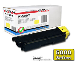 Kompatibler Toner ersetzt Kyocera 1T02KVANL0 / TK-590Y gelb