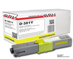 Kompatibel Toner ersetzt OKI 44973533 für OKI C301DN C321DN, gelb 1500 Seiten