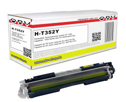 Kompatibler Toner ersetzt HP CF352A / 130A für M176n M177fw , 1000 Seiten gelb