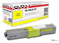 Kompatibel Toner für OKI ES5431 ersetzt 44973509 gelb 6000 Seiten