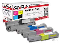 Kompatibel 4x OBV Toner für OKI ES3452DN ES5431DN ES5462DN schwarz cyan magenta gelb