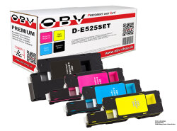 Kompatibel 4x OBV Toner f&uuml;r Dell E525w E525 w - schwarz, cyan, magenta, gelb