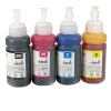 Kompatibel 4x Ersatztinte für Epson EcoTank L100 L300 L355 schwarz cyan magenta gelb je 70ml