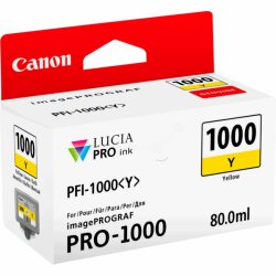 Canon Original PFI-1000y 0549C001 Tintenpatrone gelb 3.365 Seiten, 80 ml