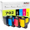 4x Toner kompatibel Lexmark CS310 CS410 CS510 – ersetzt 702K 702C 702M 702Y – Schwarz Cyan Magenta Gelb