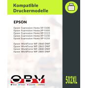 Kompatible Tintenpatrone  ersetzt Epson 502XL C13T02W44010  gelb 470 Seiten