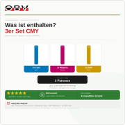 3er Set CMY Druckerpatronen kompatibel für Brother LC-3219XL – MFC-J5330dw MFC-J5330dw XL MFC-J5335dw (Cyan, Magenta, Gelb)