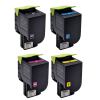 4er Sparset Toner kompatibel für Lexmark XC2132 – C2132 XC2130 XC2132 (Schwarz, Cyan, Magenta, Gelb)