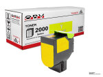 OBV Toner kompatibel mit Lexmark 80C2SY0 80C20Y0 802Y für...