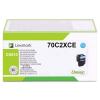 Lexmark 702XC 70C2XCE Toner Cyan – Original, ca. 4.000 Seiten