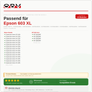 Druckerpatrone kompatibel für Epson 603 XL – XP-2100 XP-3100 XP-4100 WF-2830DWF Gelb