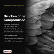 Toner kompatibel für Utax Triumph-Adler PK-3011 – P-5031dn P-5032dn P-5531dn P-5532dn P-6031dn P-6033dn Schwarz, ca. 15.500 Seiten