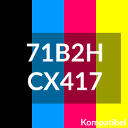 Toner XL Set kompatibel Lexmark CS417 CS517 CX417 CX517 – ersetzt 71B2HK0/HC0/HM0/HY0 – 4 Farben