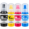 4er Sparset Nachfülltinte kompatibel für Epson 104 – ET-2710 ET-2720 ET-2810 ET-4800 (1x Schwarz, 1x Cyan, 1x Magenta, 1x Gelb)