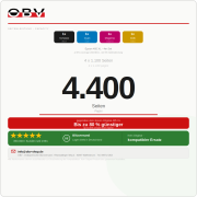 4er Set Druckerpatronen kompatibel für Epson 405 XL – WF-3820DWF WF-4820DWF WF-7830DTWf