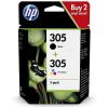 HP 305 6ZD17AE Tintenpatrone Schwarz, Farbig – Original, ca. 120 Seiten
