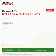 Toner kompatibel für UTAX / Triumph-Adler PK-5017 - P-C3062dn P-C3062i MFP P-C3066i MFP Cyan