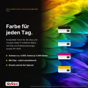 Toner kompatibel für Utax PK-5015 – P-C2566w P-C2650dw P-C2655w MFP Triumph-Adler Cyan, ca. 3.000 Seiten