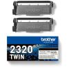 Brother TN-2320 TWIN Toner Schwarz – Original, ca. 5.200 Seiten