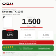Toner kompatibel für Kyocera TK-1248 – MA2001/PA2001 Schwarz ca. 1.500 Seiten