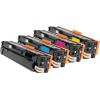 Kompatibel 4x OBV Toner ersetzt HP 201x Canon 045 H für HP M252 M274 M277 / Canon LBP 611 613 631 Serie - schwarz, cyan, magenta, gelb