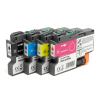 Kompatibel 4x Druckerpatrone ersetzt Brother LC424VAL LC-424VAL für Brother DCP-J1200DW DCP-J1200W DCP-J1200WE ecopro / Brother Mini 19 Biz-SL - schwarz, cyan, magenta, gelb