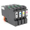 Kompatibel 4x Druckerpatrone ersetzt Brother LC424VAL LC-424VAL für Brother DCP-J1200DW DCP-J1200W DCP-J1200WE ecopro / Brother Mini 19 Biz-SL - schwarz, cyan, magenta, gelb