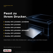 Druckerpatrone kompatibel für Brother LC-422XLC Cyan – MFC-J5340DW / MFC-J6940DW, ca. 1.500 Seiten (auch statt LC-422C)