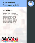 Kompatibel 1x OBV Druckerpatrone ersetzt Brother LC422XLC...