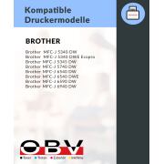 Kompatibel 1x OBV Druckerpatrone ersetzt Brother LC422C LC-422C cyan für MFC J5340 J5345 J5740 J6540DW J6590DW J6940